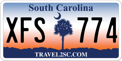 SC license plate XFS774