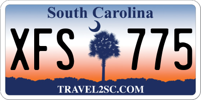 SC license plate XFS775