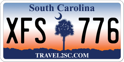 SC license plate XFS776