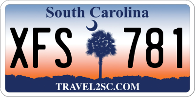 SC license plate XFS781