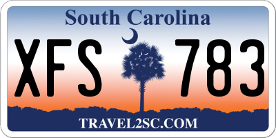 SC license plate XFS783