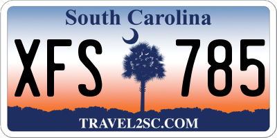 SC license plate XFS785