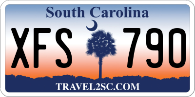 SC license plate XFS790