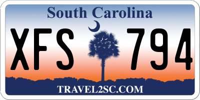 SC license plate XFS794
