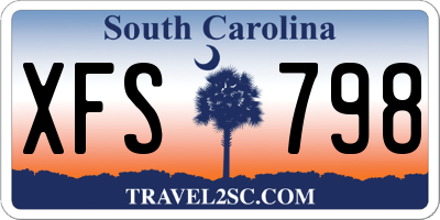 SC license plate XFS798