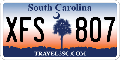 SC license plate XFS807