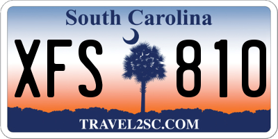 SC license plate XFS810