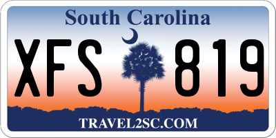 SC license plate XFS819