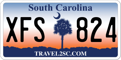 SC license plate XFS824