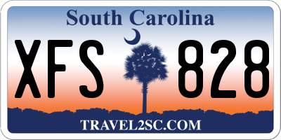 SC license plate XFS828