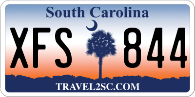 SC license plate XFS844