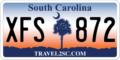 SC license plate XFS872