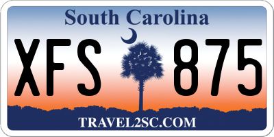 SC license plate XFS875