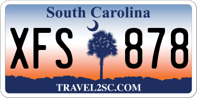 SC license plate XFS878