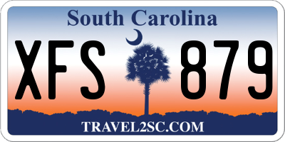 SC license plate XFS879