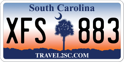 SC license plate XFS883