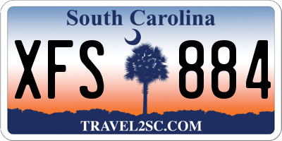 SC license plate XFS884