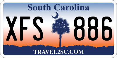 SC license plate XFS886
