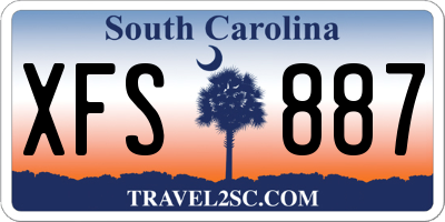 SC license plate XFS887