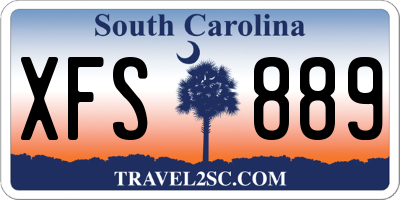 SC license plate XFS889