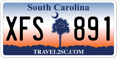 SC license plate XFS891