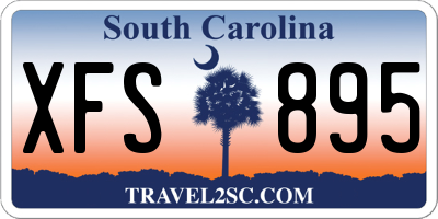 SC license plate XFS895