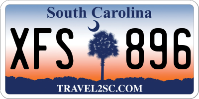 SC license plate XFS896