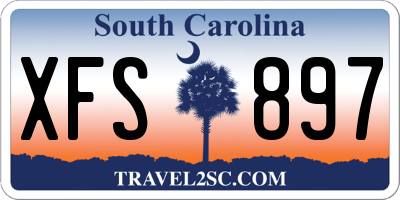 SC license plate XFS897