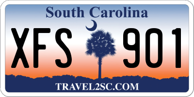 SC license plate XFS901