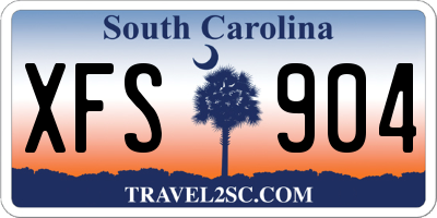 SC license plate XFS904