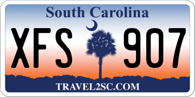 SC license plate XFS907