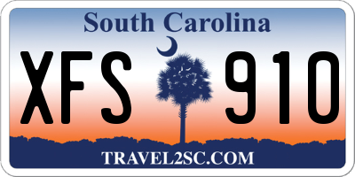 SC license plate XFS910
