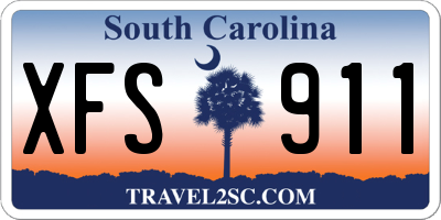 SC license plate XFS911