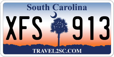 SC license plate XFS913