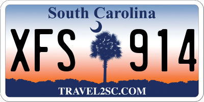 SC license plate XFS914