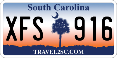 SC license plate XFS916