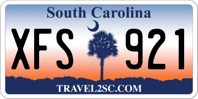 SC license plate XFS921
