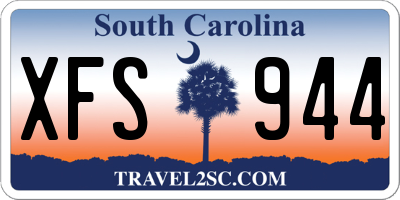 SC license plate XFS944