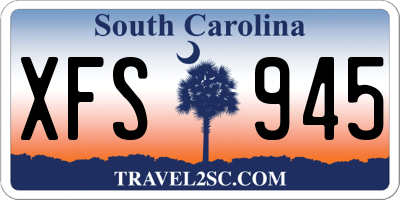 SC license plate XFS945