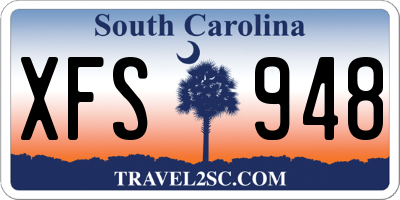 SC license plate XFS948