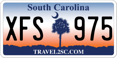 SC license plate XFS975