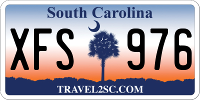 SC license plate XFS976