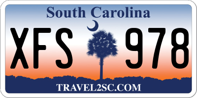 SC license plate XFS978