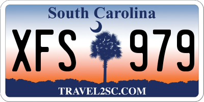SC license plate XFS979