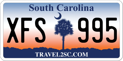 SC license plate XFS995
