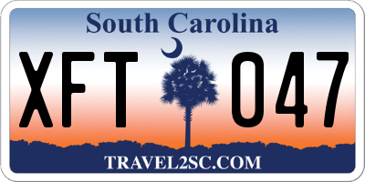 SC license plate XFT047