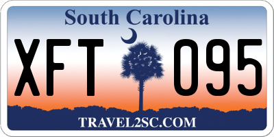 SC license plate XFT095
