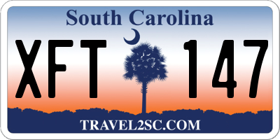 SC license plate XFT147