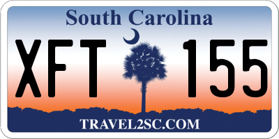 SC license plate XFT155