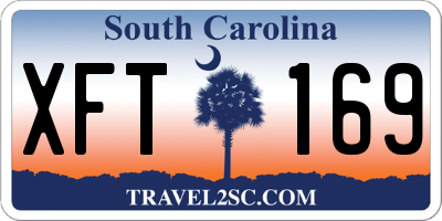 SC license plate XFT169